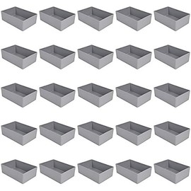 Pack of 25 Grey Insert Boxes Height 54 mm L x W = 160 x 106 mm Professional Quality for Industrial and Commercial Use