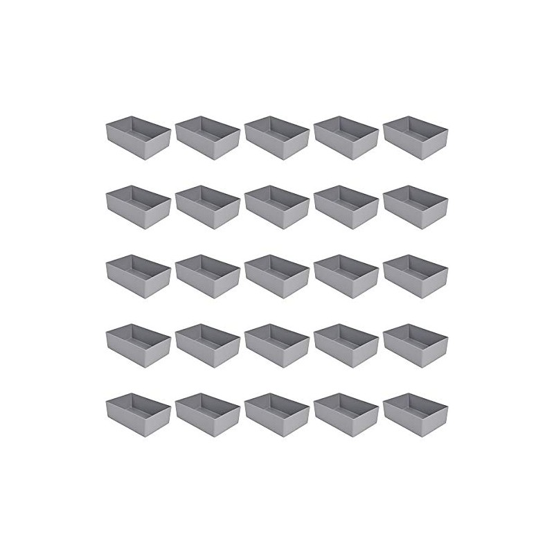 Pack of 25 Grey Insert Boxes Height 54 mm L