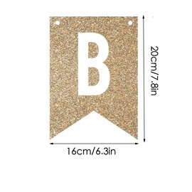 xfbbchh Gold Happy Birthday Banner Signs Golden Sparkle Funny Birthday Party Supplies for Birthday Party Birthday Decorations Nursery Hanging Decorations 13 Pieces (golden)