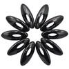 Hanycon Black Scarf Safety Pins, Plastic Cover Pins Oval Safety