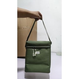 Propane Tank Storage Bag with Padding, Mini Propane Cylinder Carry Case to Hold 4 Pcs Small Gas Tank, Portable 16 OZ Gas Cylinder Holder with Strap