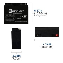 Mighty Max Battery 12V 18Ah SLA Battery for Merits Pioneer 1 (SP232, SP23) - 2 Pack