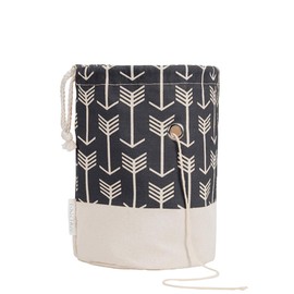 Yarn Bag, Small Knitting Crochet Bag, Portable Yarn Storage Bags Organizer for Crocheting Project, Store Skein Ball, Short Knitting Needle (Black)