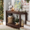 Besiost 47" Farmhouse Wood Entryway Table Narrow Console Table with