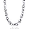 RUGGED STEEL Stainless Steel Necklace 11 mm Wide Solid Anchor