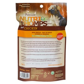 NutriChomps Dog Chews, 6-inch Twists, Easy to Digest, Rawhide-Free Dog Treats, 4 Count, Real Chicken flavor