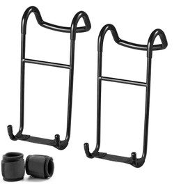 2-Pack Dumbbell Spotter Hooks, 250 lbs Load Capacity Heavy Duty Dumbbell Hooks for Dumbbell Bench Press, Chest & Shoulder Workouts with Wrist Straps