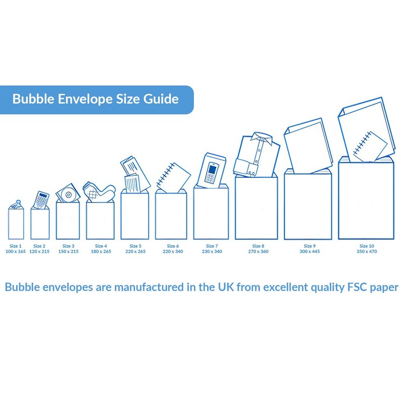 D / 1 Padded Bubble Wrap Lined Envelops Bags Mailing