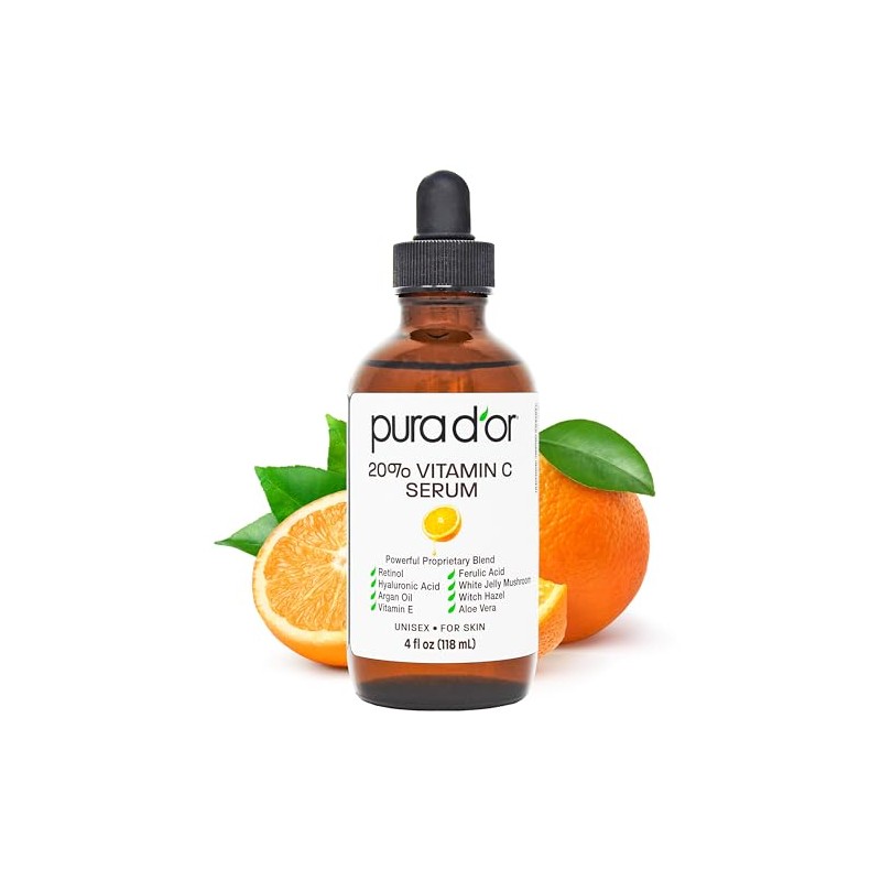 Pura D'or Vitamin C Serum, 4 Ounce