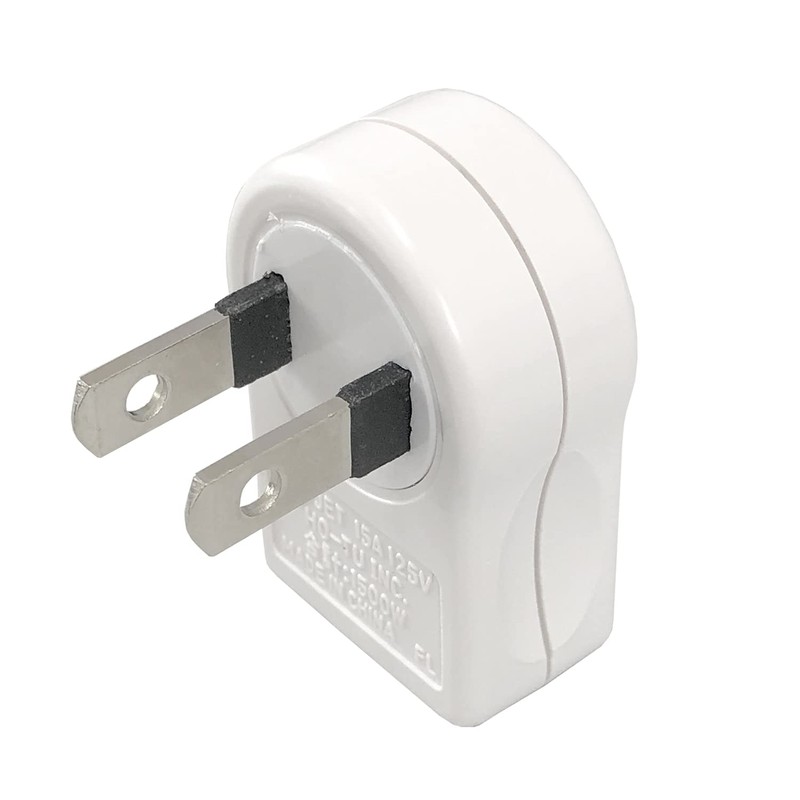 F-FACTORY FE-ELA-TTW Right Angle Plug Outlet for Vertical Orientation, 1