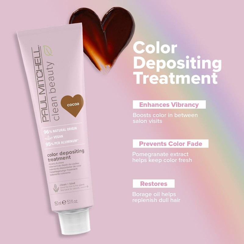 Paul Mitchell Clean Beauty Color Depositing Treatment 150ml - Cocoa