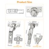Chibery 2 Pair 135 Degree & 165 Degree Hinges Kit