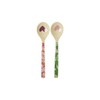 RICE Set of 2 melamine teaspoons teaspoon 'Winter Paradise', MELSP-SHW23XC