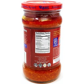 Rani Vada Pav Garlic Chutney Glass Jar, Ready to eat 10.5oz (300g)