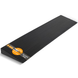 BeckTour 1.5'' Rise Threshold Ramp for Doorways, 2204 LBS Capacity Rubber Threshold Ramp, Non-Slip Driveway Curb Ramps Handicap Ramp for Wheelchair Scooter Stroller, Cuttable & Adjustable Size