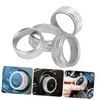 BUGUUYO 4pcs Car Air Conditioner Knob Cover Trim Rings Easy