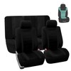 FH Group Automotive Car Seat Covers Sports Full Set Black