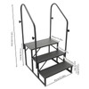 Fronimo 3 Stairs Steps RV Steps with Handrail Each Step