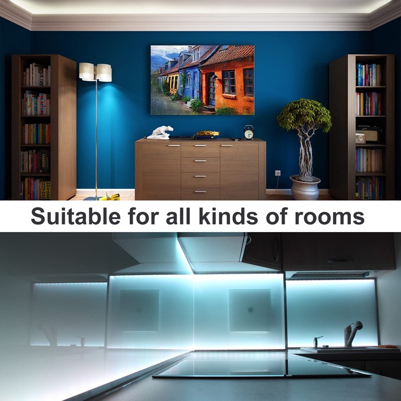 EXTRASTAR 5M LED Strip 12V Flexible Neon Light Warm White