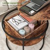 HOJINLINERO Round Lift Top Coffee Table,Coffee Tables Living Room,Black Coffee
