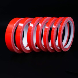 Finest Folia Decorative Shiny Strips for Car, Motorcycle, Boat, Model Making, Silver, Chrome, 10 Metres, Neon Red