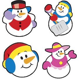 800 x Snowman SuperSpot Winter / Christmas School Stickers