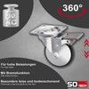 SOTECH Lindau Furniture Castors Diameter 50 mm Silver Grey/Black 2