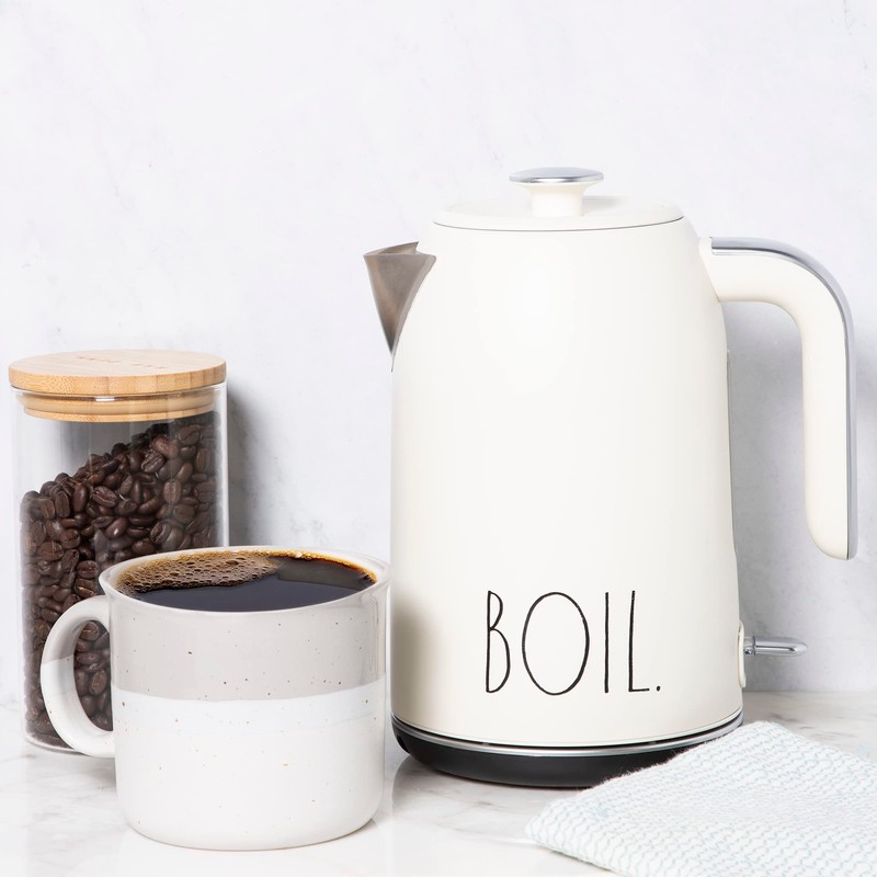 Rae Dunn Electric Hot Water Kettle - Stainless Steel Coffee