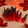Clockjuan 50 piume rosse naturali per Carnevale Halloween Costume, artigianato,