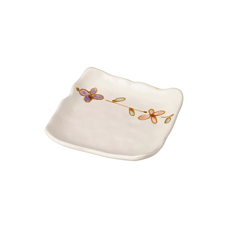 山下 Crafts 小皿 White X X/2.2 cm Flower From Corner