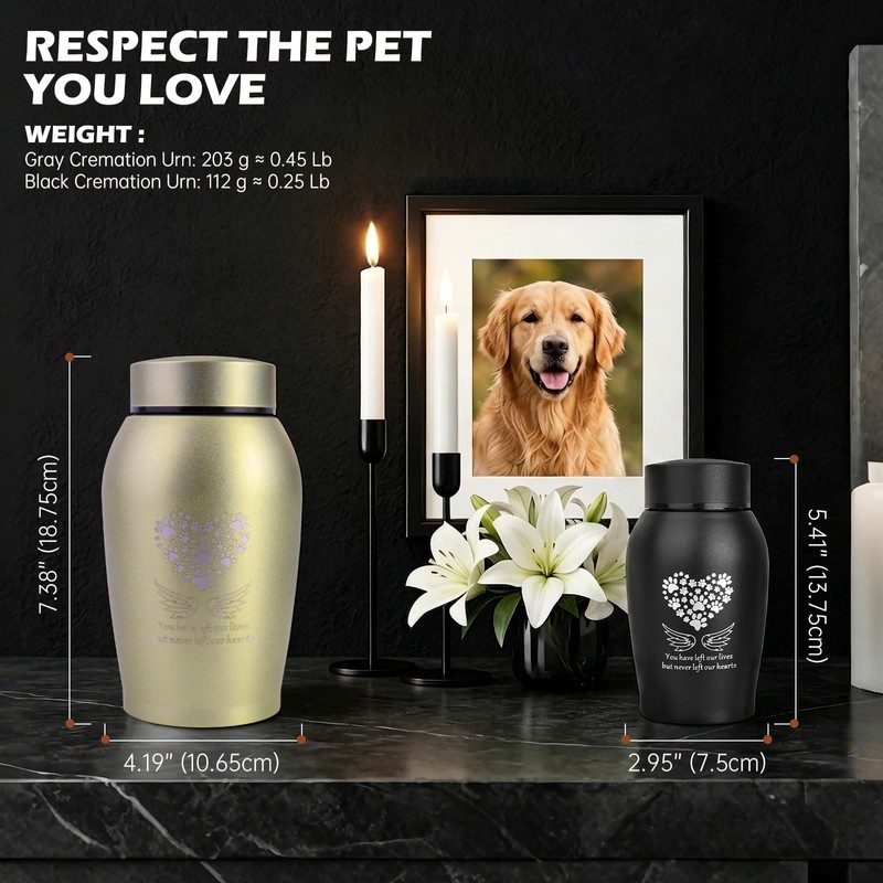 Cremation Urns for Pet Ashes Angel Wings Urn for Funeral