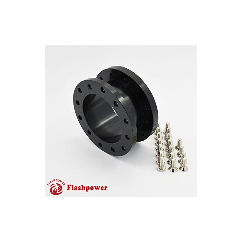 1.5" Steering Wheel Hub Adapter Extension Spacer 6 bolt Black