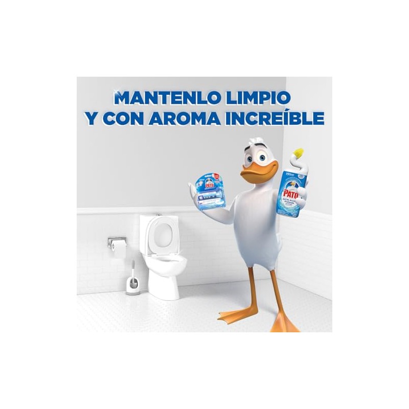 Pato Kit Discos Activos Gel Limpiador para Sanitarios, Lima Fresca