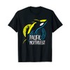 Pacific Northwest Orca Whale Tree Mountain Ocean PNW T-Shirt