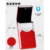 padike Men's Business Card Holder, Thin, Upgraded, Microfiber Leather, Magnetic