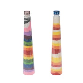 Triangular Cone Sand Art Bottles (1Dz) - Crafts for Kids and Fun Home Activities