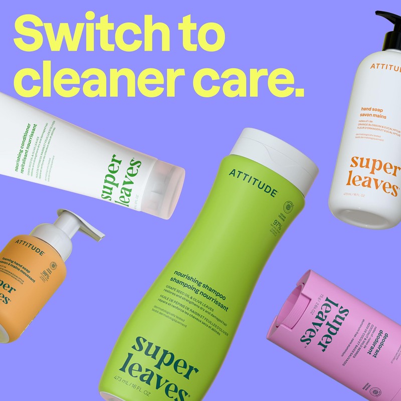 ATTITUDE Bubble Bath, EWG Verified, Plant and Mineral-Based, Dermatologically Tested,