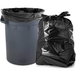 Tasker Rubbermaid Compatible 44 Gallon Trash Bags, Large Black Heavy Duty Garbage Bags - 39 Gallon - 40 Gallon - 42 Gallon - 44 Gallon - 45 Gallon Large Trash Bag Can Liners Capacity