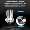 Upgrade Tungsten Carbide Tip Bimetal V6 0.4mm Nozzles High Thermal