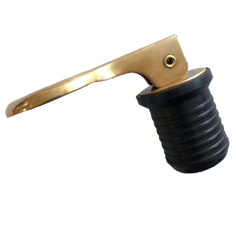 MarineNow Brass Snap-Handle Locking Drain Plug 1" Diameter Choose Pack
