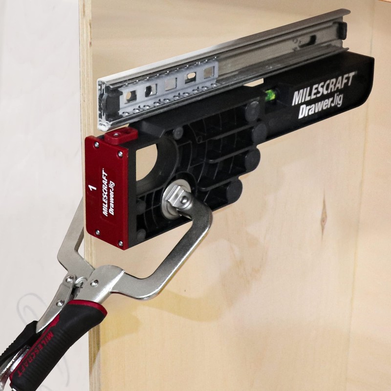 Milescraft 1341 Drawer Jig - Reversible Jigs for Easy Drawer