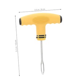 ULTECHNOVO 1set Heavy Duty Tire Repair Kit t Handle Plugs Puncture Tools and Compact Storage Tire Patch Kit for Cars Motorcycles and Atvs Repair