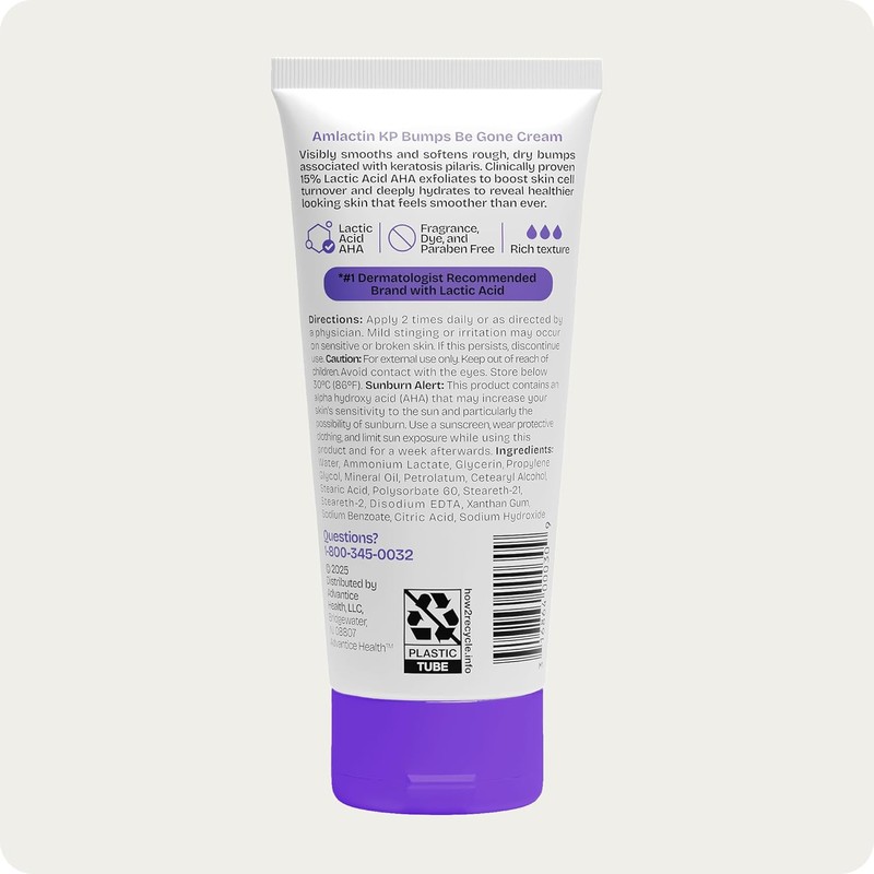 AmLactin KP Bumps Be Gone - Therapeutic Body Cream for