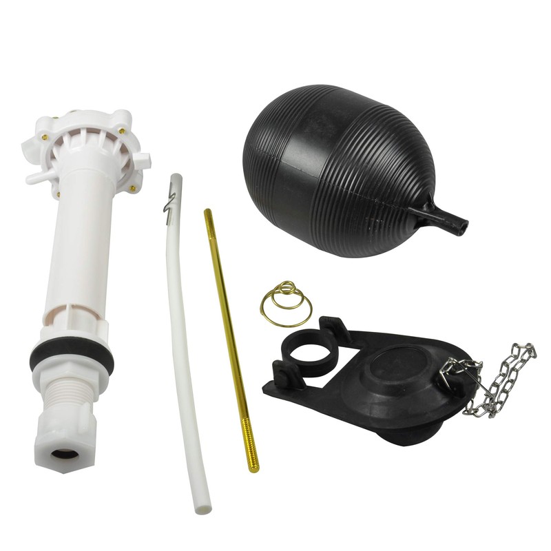 Danco Complete Toilet Repair Kit, Fill Valve, Flapper, Rod, Float