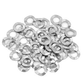 Wave Washer Stainless Steel Wave Spring Washers Lock Tools M3, M4, M5, M6, M8, M10, M12, M14, M16,M20for Domestic Commercial Appliances (M6(50PCS))