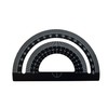 Accod Aluminum Alloy Ruler Set Math Ruler Geometry Tool Set