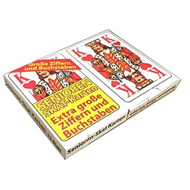 HAC24 2 x 32 Sheets Senior Skat Playing Cards Skat Cards Skat Game Card Game