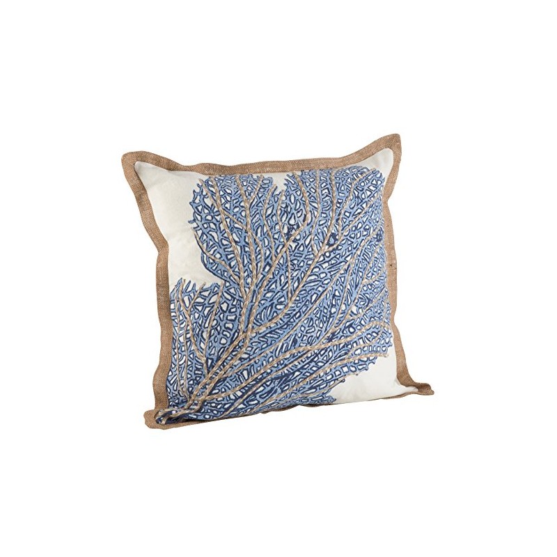 SARO LIFESTYLE 5432.NB20S Sea Fan Coral Print Down Filled Throw