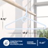 Super Heavy Duty Plastic Hangers, Made in USA, White Super