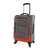 NAUTICA Pathfinder 2pc Softside Luggage Set, Grey/Orange